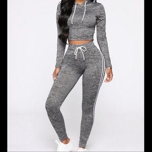 Heather gray lounge set
